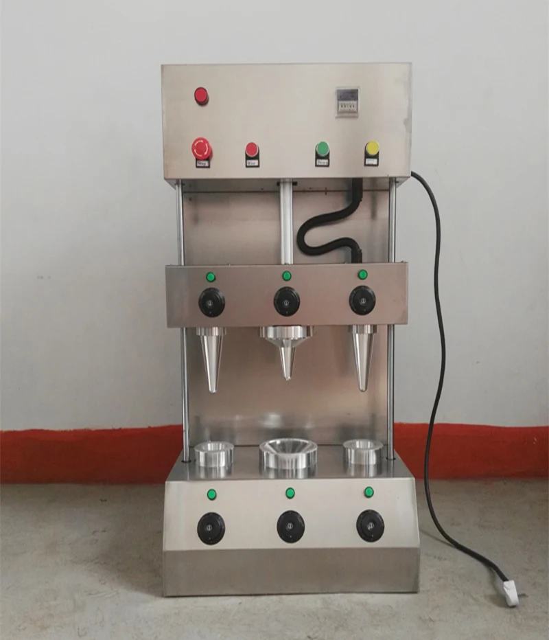 Электрический сладкий конус машина автомат для приготовления пиццы