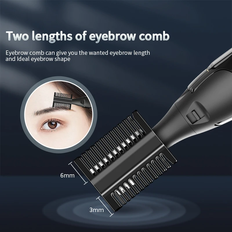 Многофункциональный Электрический триммер ANLAN для бровей Гибкая мини бритва