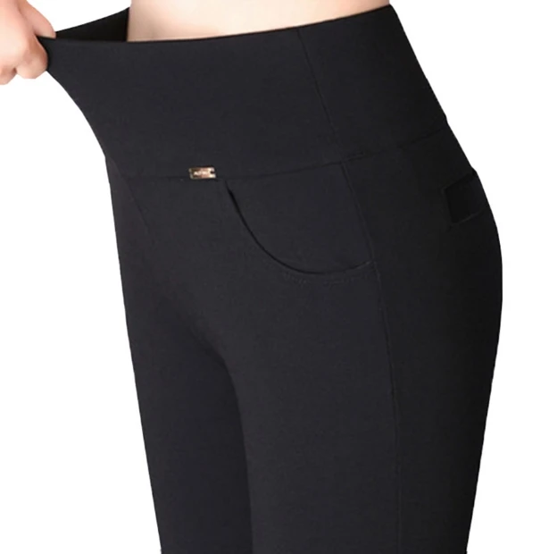 Большие размеры 6XL 2020 зимние женские штаны теплые плюс толстый бархат с высокой