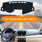 Для Toyota Vios 2014 2015 2016 2017 2018 2019 XP150 крышка приборной панели коврик для защиты от светильник солнцезащитный ковер автомобильные аксессуары