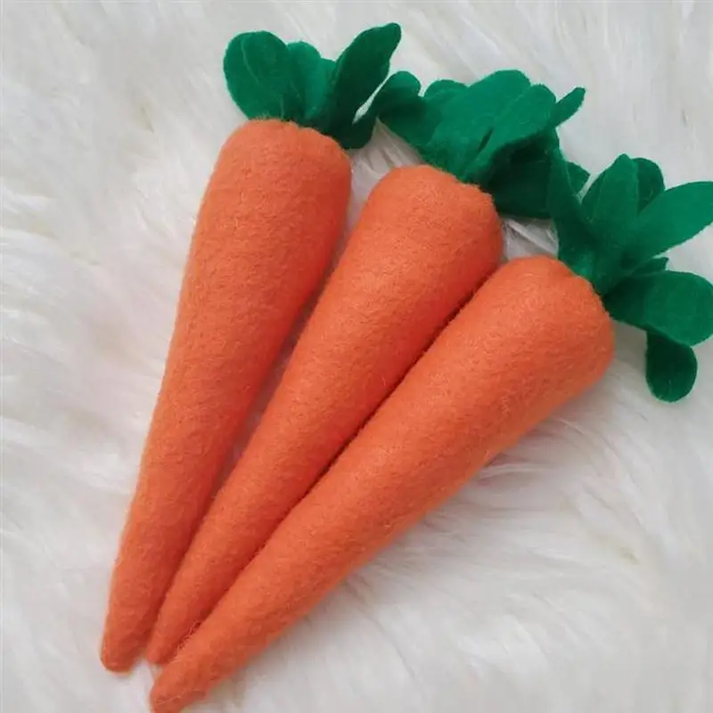 

3 Pcs Easter Carrot Ornaments Home Carrot Decoration Creative Carrot Toy Carrot Party Decoration Cloth Props Toy Pendulum