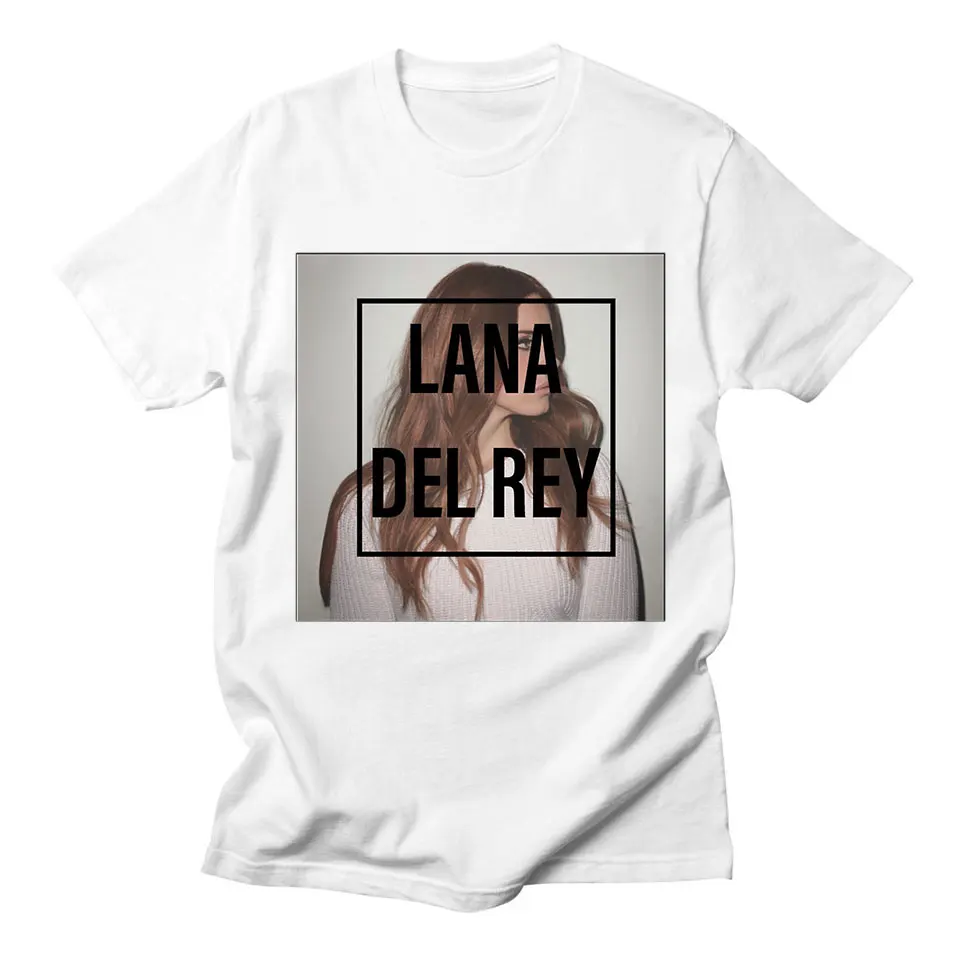 Женские футболки с коротким рукавом Lana Del Rey Повседневная Уличная одежда высокого