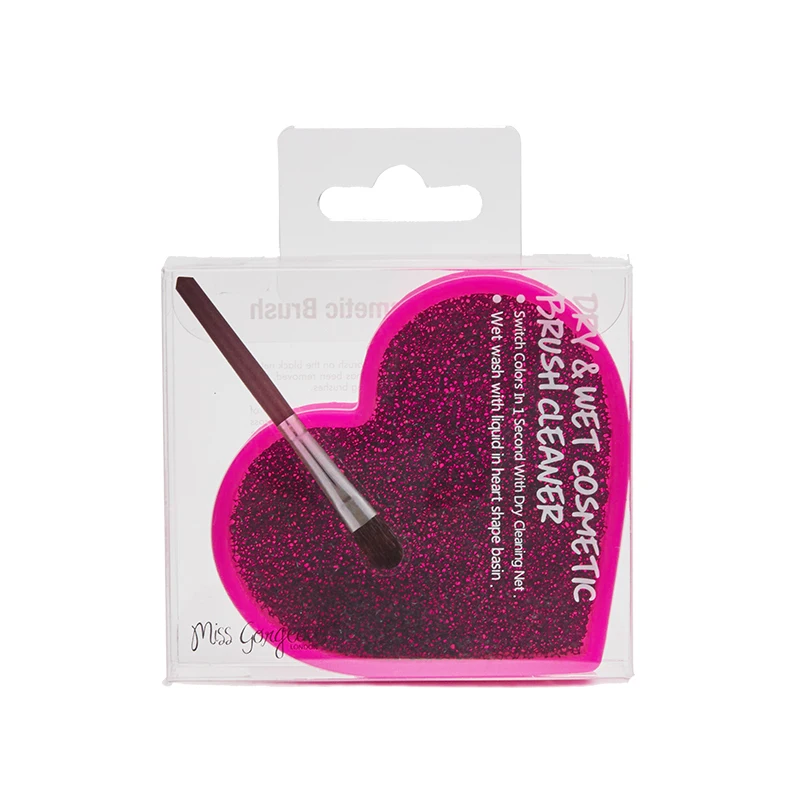 Детские кисти для макияжа силиконовый скребок в форме сердца губка