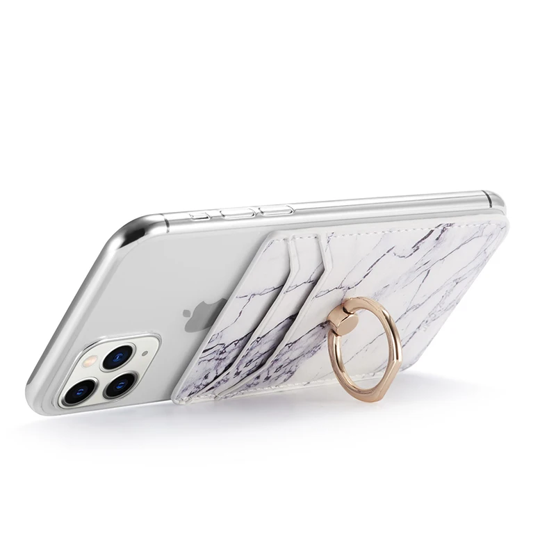 Клейкий кошелек с мраморным узором наклейка на заднюю панель для iPhone 11 Pro Max XS 6 7 8
