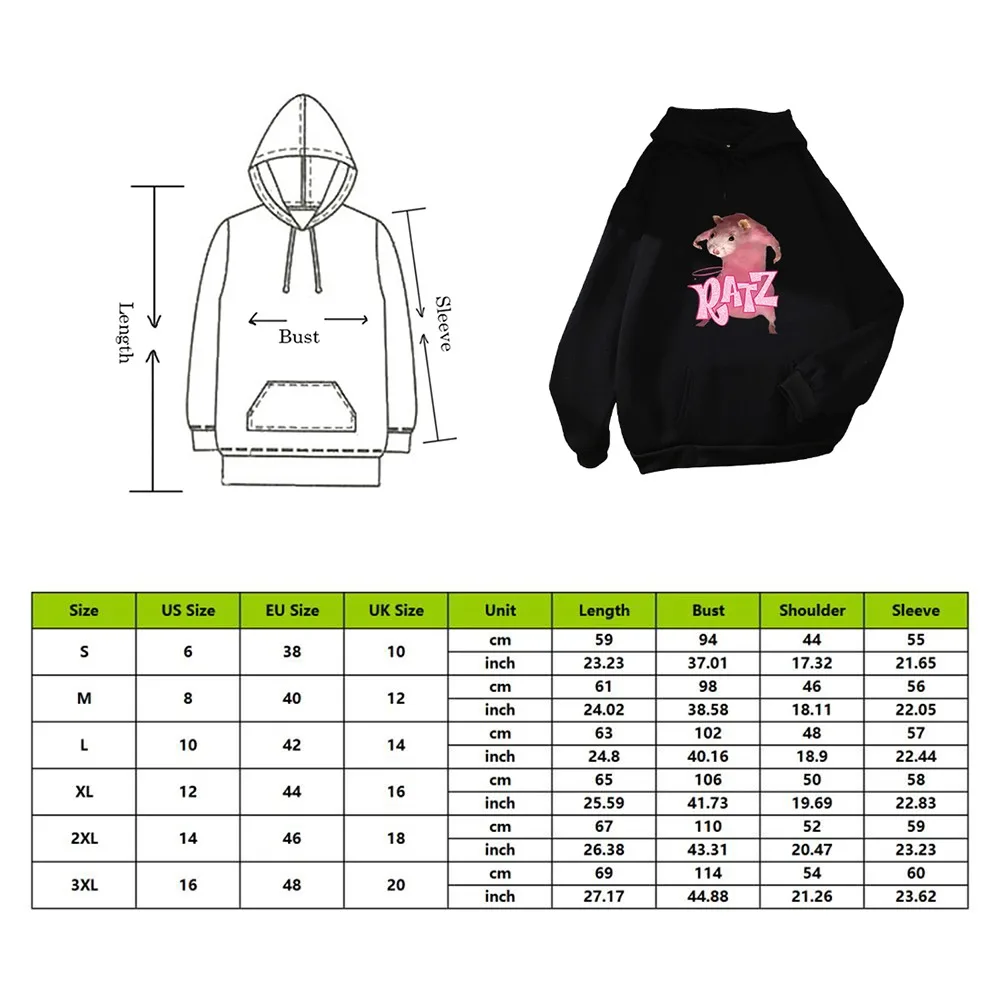 

Animal Printed Spring Autumn Femme Hoodies Sweatshirts Long Sleeve Harajuku Loose Pink Streetwear Gothic Women Clothes Tops