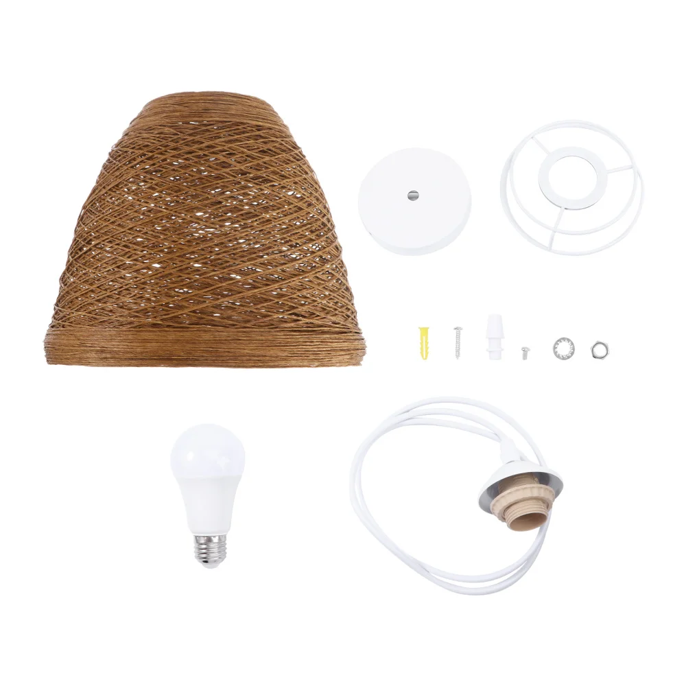 

Idyllic Rattan Woven Pendant Light Creative Ceiling Lamp for Living Room Bar