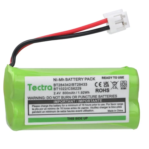 Аккумулятор BT184342 для беспроводного домашнего телефона, для VTech BT284342 BT18433 BT28433 CS6209 CS6219 CS6229 BT8001 BT8300, никель-металлогидридный аккумулятор