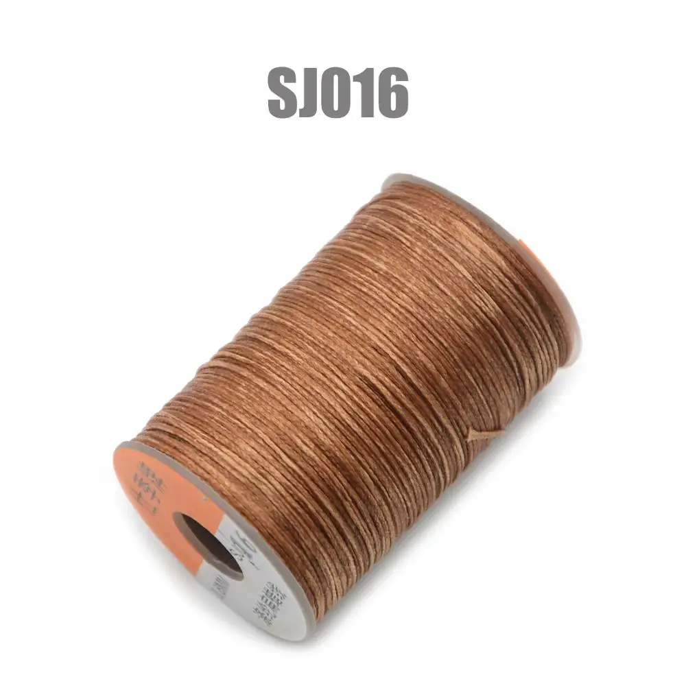 SJ016 150D 0,8 мм 100 м вощеная нить шнур для DIY инструмент для рукоделия ручная строчка нить плоская Вощеная швейная линия одежда обувь Кожа - Цвет: SJ016