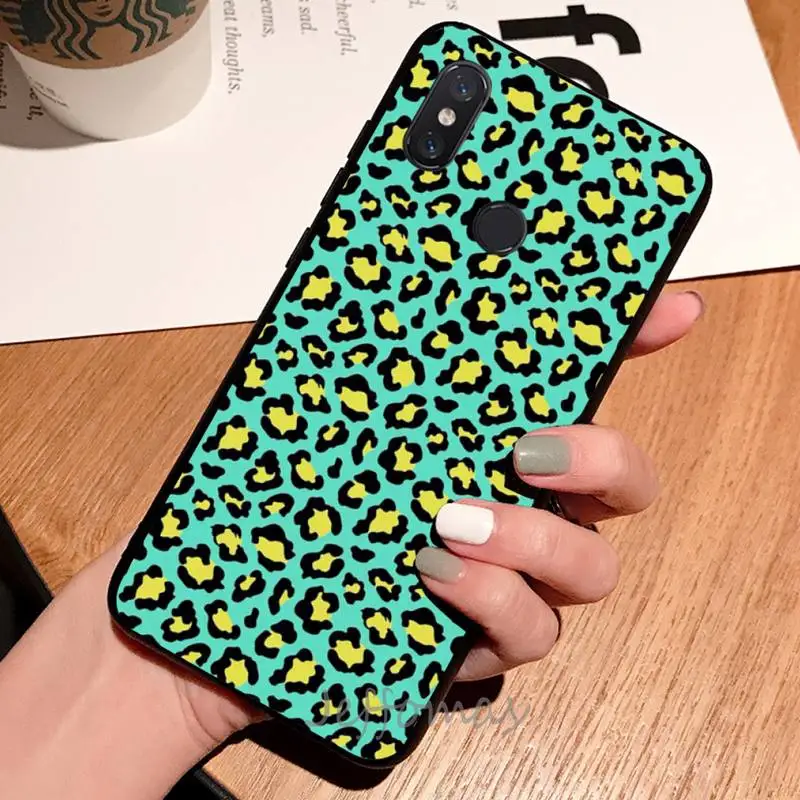 

Leopard art fahshion design pattern soft tpu shell cover Phone Case For Xiaomi Redmi note 7 8 9 t max3 s 10 pro lite