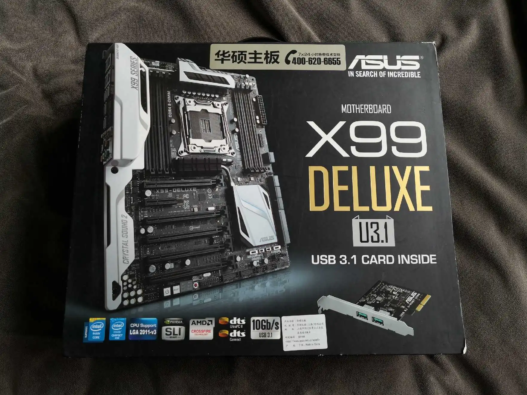 X99-DELUXE DDR4 X99 материнская плата поддержка 5960x5930 k б/у материнская плата