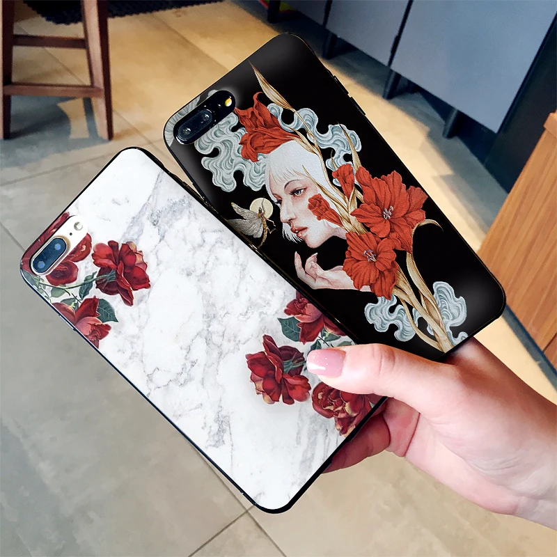 Для маленькой девочки с розами для Xiaomi Redmi Note 5 S2 7 Plus 6x3 3S Pro 4A 4X 5A 6A премьер-чехол mi 9 8