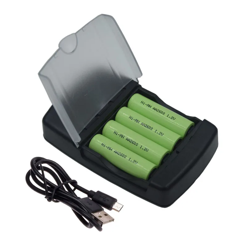 Умное зарядное устройство для 4 аккумуляторов AA AAA AAAA 1 2 V Ni MH | Электроника