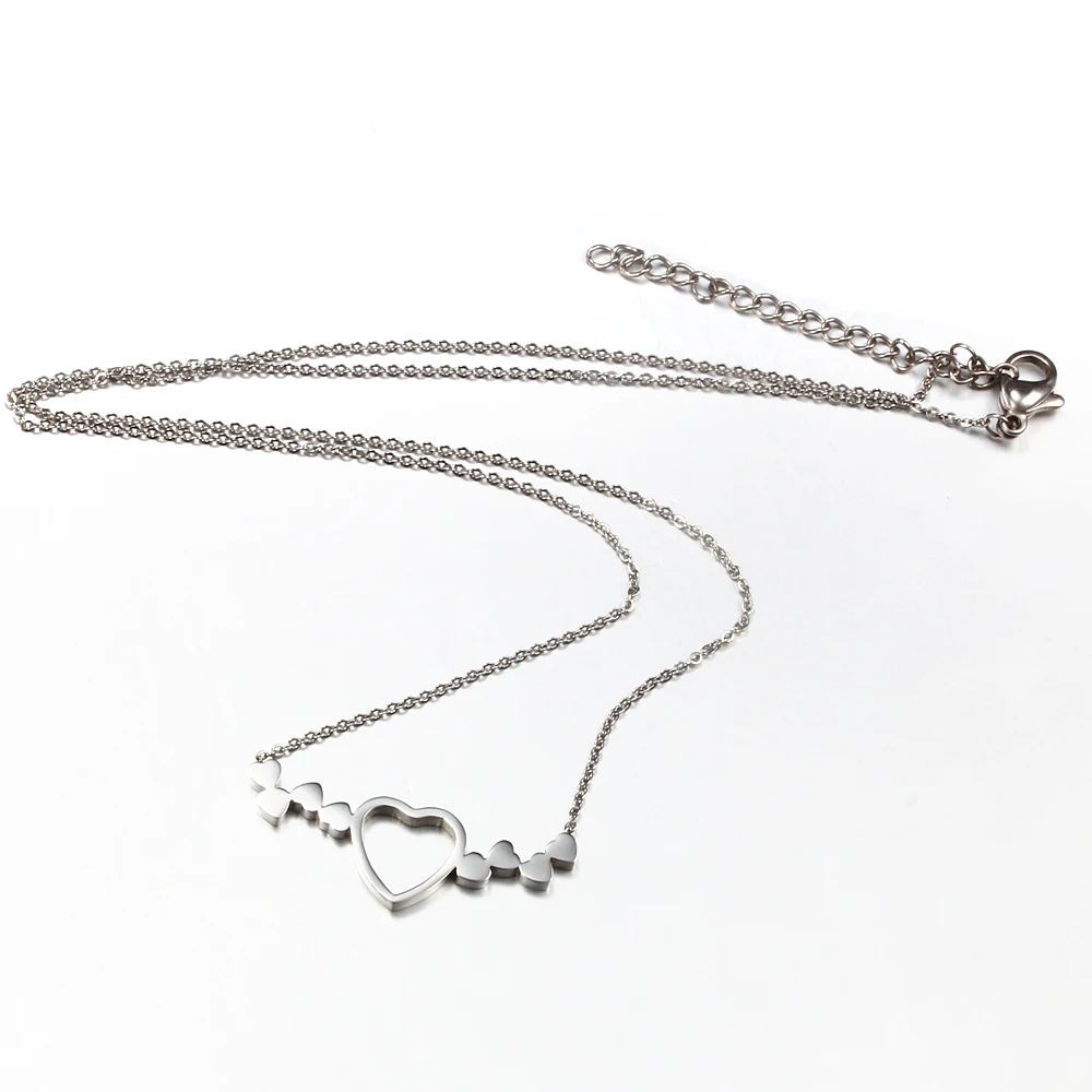 Cardy Koala модное ожерелье с подвесками в форме сердца для женщин Серебряное/золотое