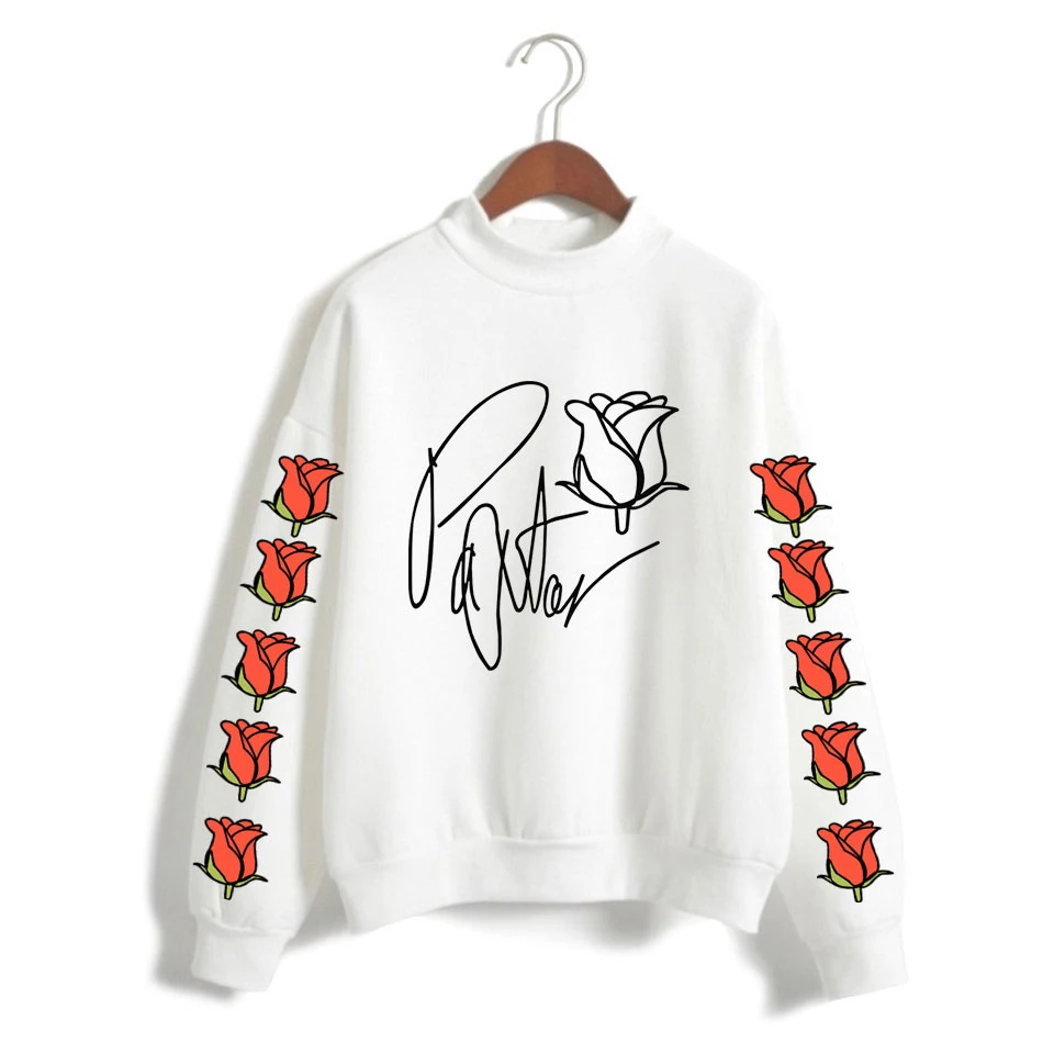 Свитшот мужской/женский с высоким воротником и принтом | Мужская одежда