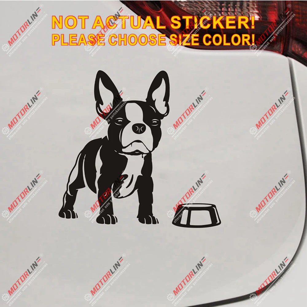 Французский бульдог бык наклейка с собакой щенок автомобиль винил высечки