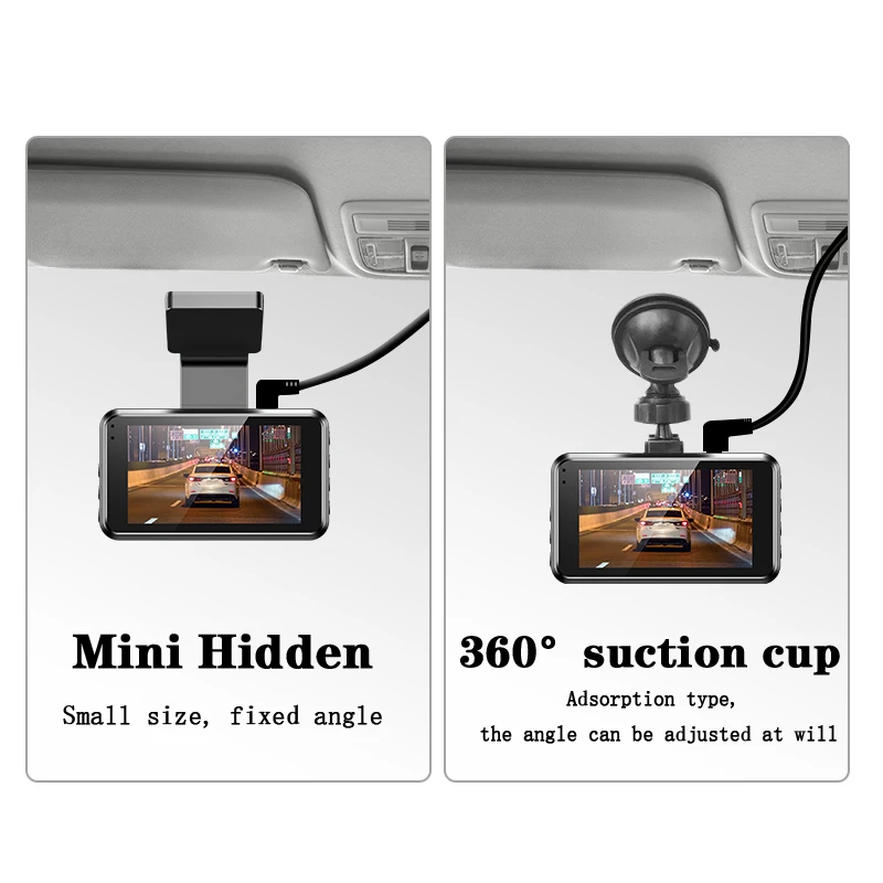 SATS A360 Dash Cam Full HD 1440P Video Recorder 170 Degree Wide Angle Dashcam Night Vision Car DVR 24H Parking Camera | Автомобили и
