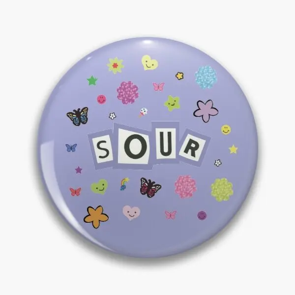 

Наклейки с надписью Sour, Настраиваемые мягкие пуговицы, булавка для одежды, мультяшный милый Декор, бейдж для шляпы, воротник, креативные юве...