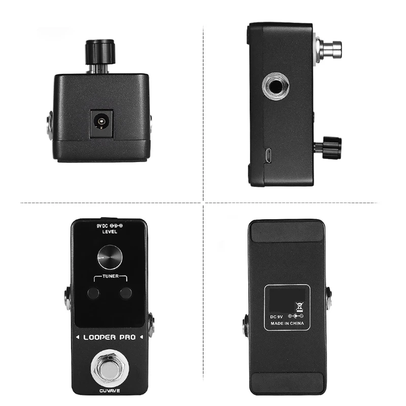 cuvave looper pro erweiterte gitarre schleife pedal gitarre teile effekte pedal 9 loops unbegrenzte overdubs gebaut in tuner funktion free global ship