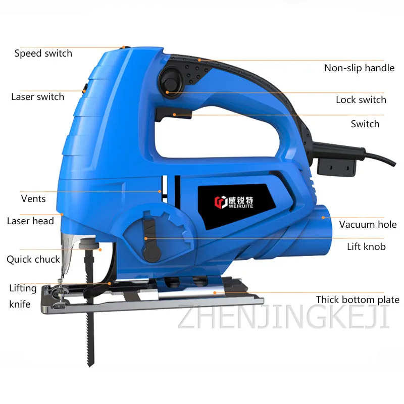 

Electric Jigsaw The New Upgrade Household Chainsaw Multifunction Handheld Board Wire Saw Small Cutting Machine Woodworking Tool