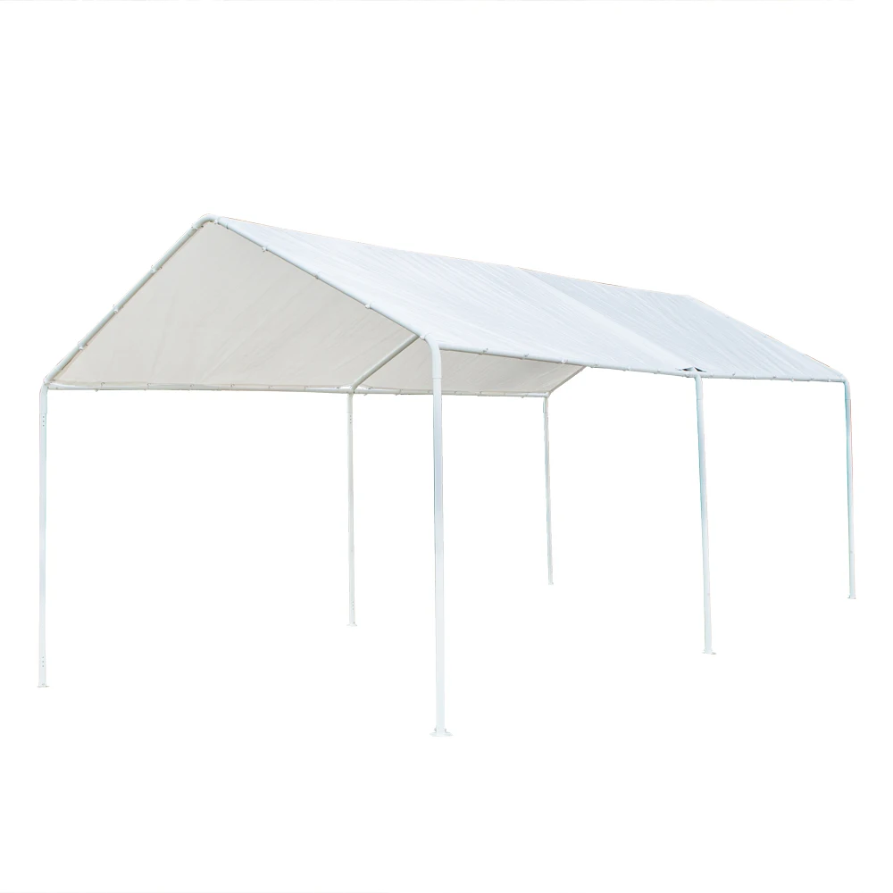Versatile Shelter Car Shed With 6 Foot Tubes White[us-stock]