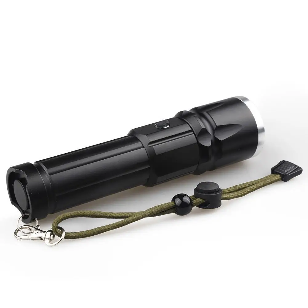 Тактический T6 2000LM светодиодный 3 режима брызгозащищенный флэш светильник фонарь