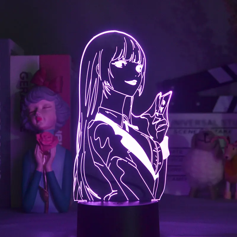 

Bluetooth Base 3D Led Nightlight Long Hair Girl Lighting Will Of Holidays Bedroom Decoration Cute Room Decor Bedside Lamp