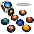 Наклейки-этикетки в стиле вознаграждения, космическая планета для детей, классические игрушки, наклейки для школьных учителей, наклейки для вознаграждения, различные стили, дизайн, рисунок