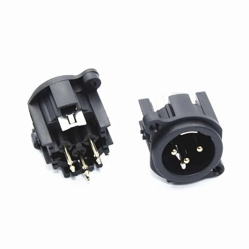 5 шт. NEUTRIK XLR Мужской Медный+ золотой штыревой разъем XLR Мужской Разъем 3pin
