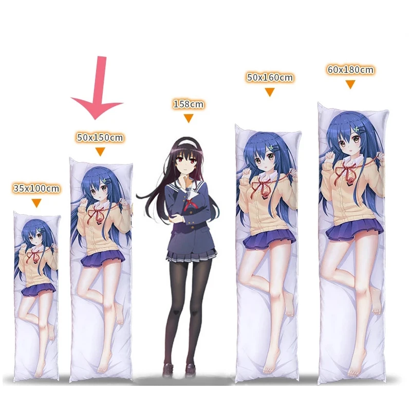 

Cosplay Jujutsu Kaisen Dakimakura Pillowcase 3D Double-sided Itadori Yuji Cartoon Anime Pillow Case For Bedroom 50x150cm