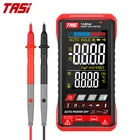 Цифровой мультиметр TASI TA804AB, профессиональный автоматический тестер, Ультратонкий измеритель напряжения с цветным HD экраном, Ом и бесконтактным индикатором напряжения