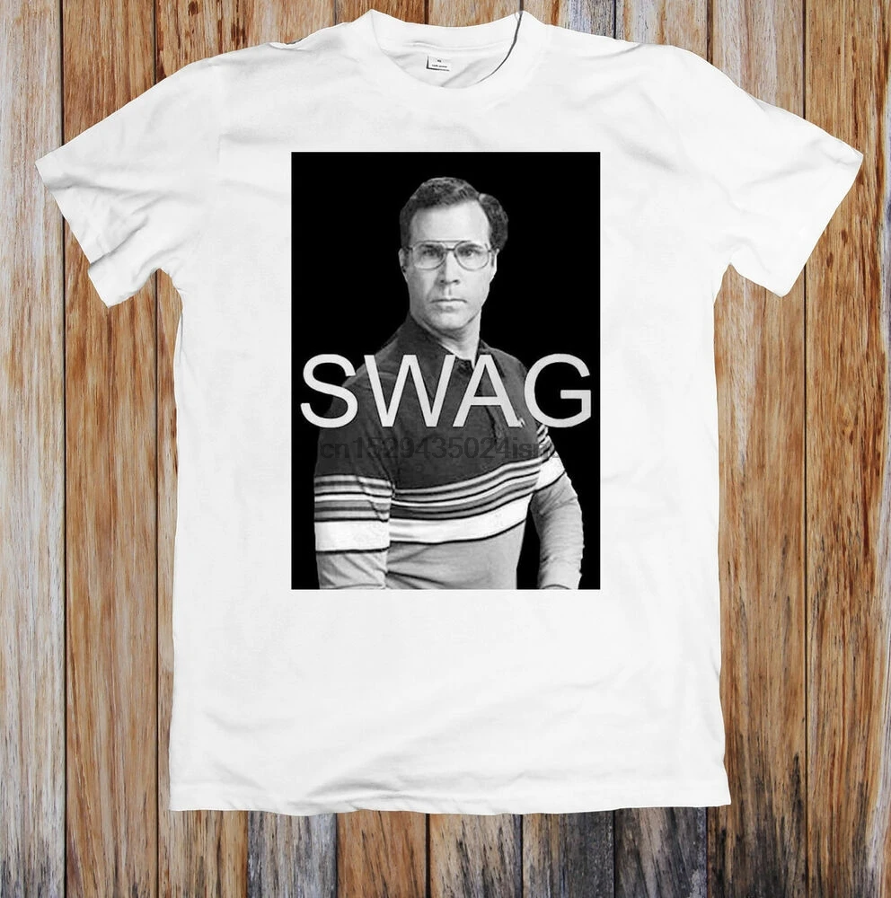 Забавная футболка унисекс Swag Will ferrella (1)|Мужские футболки| |