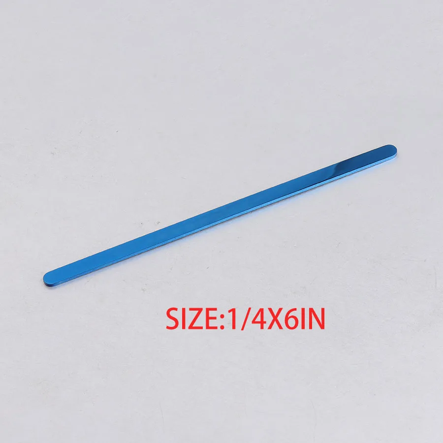 0.25inx6in blue Fnixtar DIY C Открытый Браслет-манжета материал зеркальная полировка нержавеющая сталь прямоугольная подвеска-заготовка 1/4*6 дюймов(6x152 мм) 10 шт./лот - Окраска металла: 0.25inx6in blue