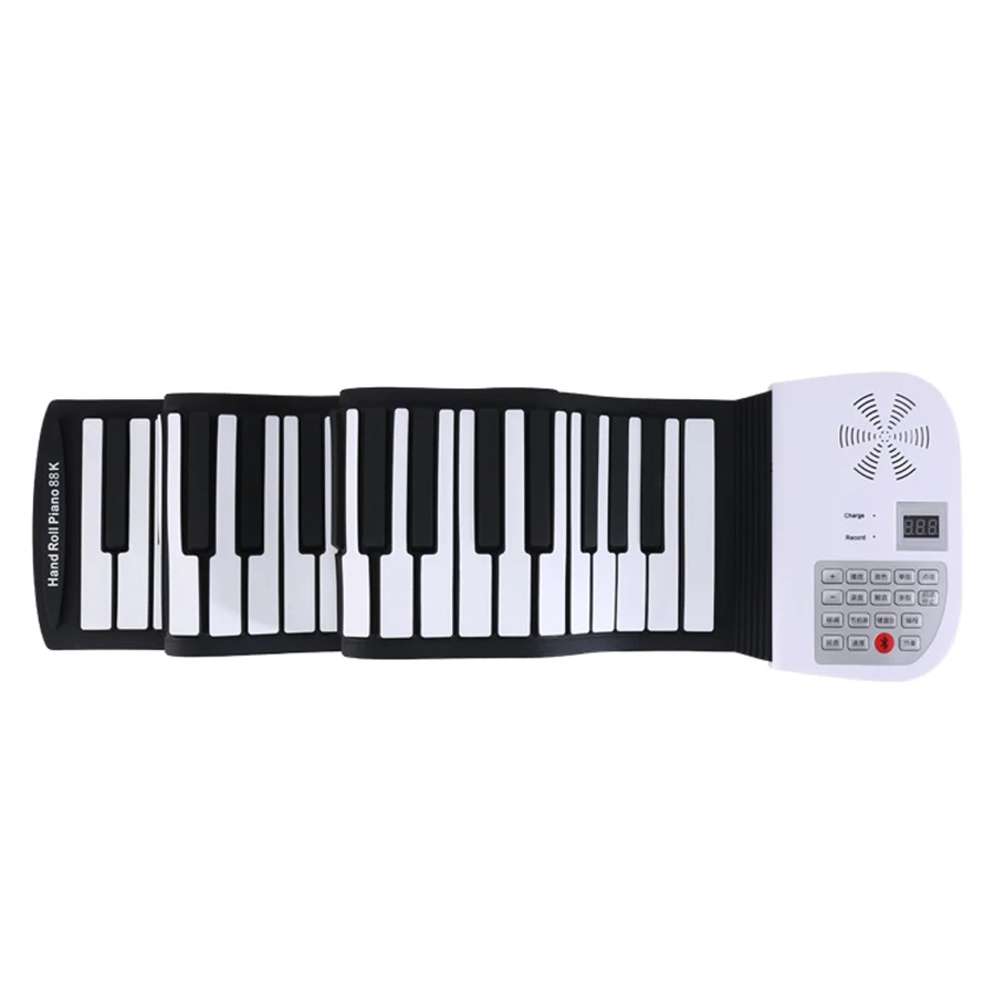 88 Key Hand Rolled Electronic Piano Folding Splicing Portable Beginner Adult Home Piano Practice Keyboard Synthetiseur Music