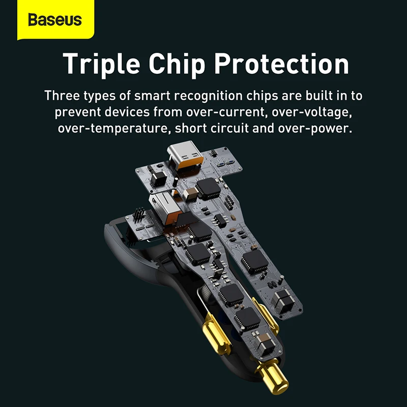 baseus 160w car charger qc 5 0 quick charging pps pd3 0 fast usb type c car phone charge for iphone 13 12 pro laptops tablets free global shipping
