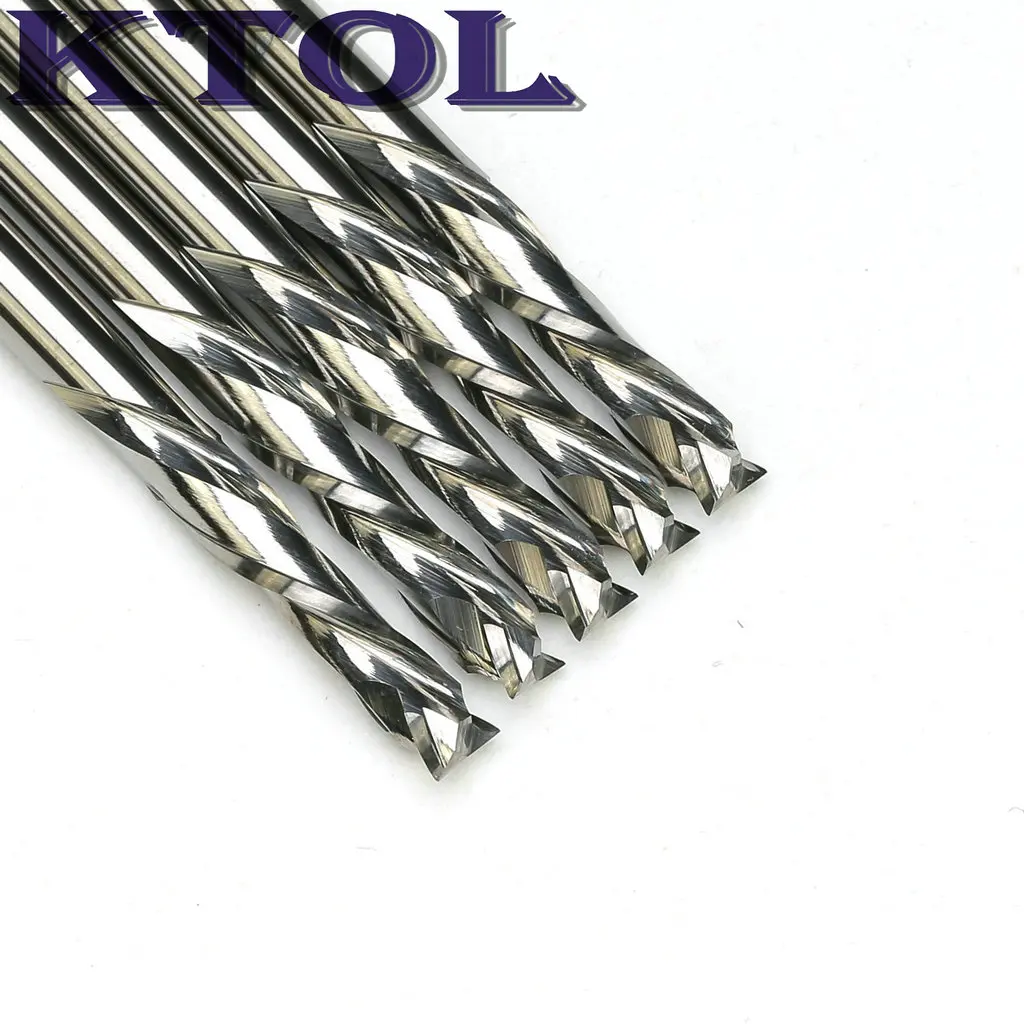 Набор Спиральных Фрез 4x17 мм с ЧПУ вольфрамовая твердосплавная концевая фреза
