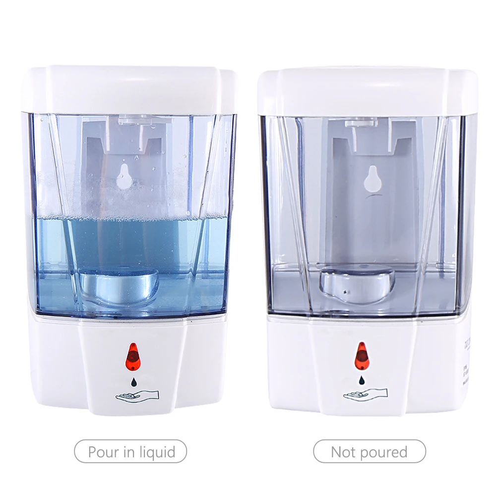 

Soap Dispenser 700ml Capacity Automatic Touchless Sensor Hand Sanitizer Detergent Dispenser Wall Mounted For Bathroom Kitchen