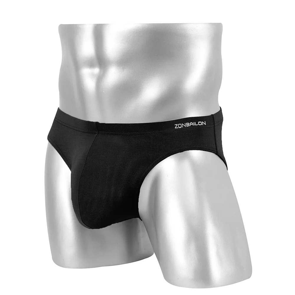 Mens Briefs Brand Soft Shorts Briefs Bamboo Underwear Set with Pocket Swimming Briefs Comfortable Breathable Mens Briefs Pack