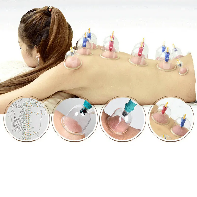 24 шт вакуумные банки всасывания медицинские для терапии тела Банки Терапии Чашки