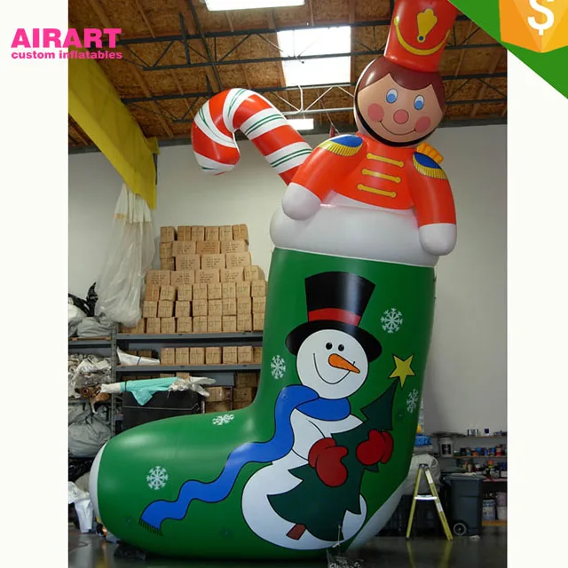 

inflatable Christmas gift socks decoration for Christmas items