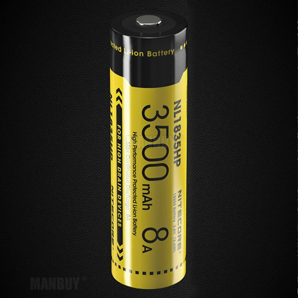 2021 Nitecore NL1835HP высокая производительность 18650 3500mAh 3 6 V 12.6Wh 8A защищённый Li Ion Топ на