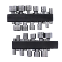 1011pcs 14 power nut driver hex shank drill bit adapter metric imperial sockets portable and practical wrench screw tools