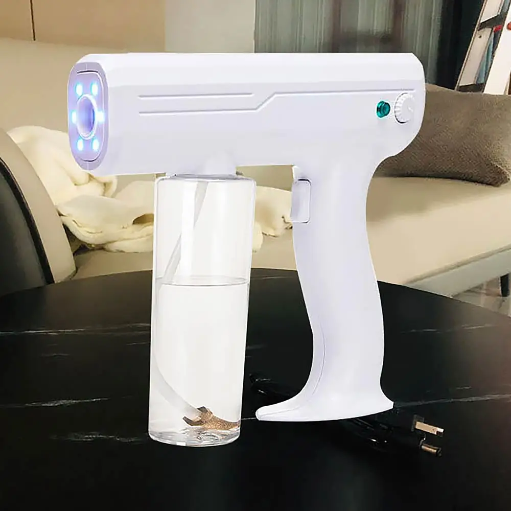 

Handheld Atomization Disinfection Fog Machine Stage Smoke Machine Blue Light Nano Steam Gun Hair Spray Machine