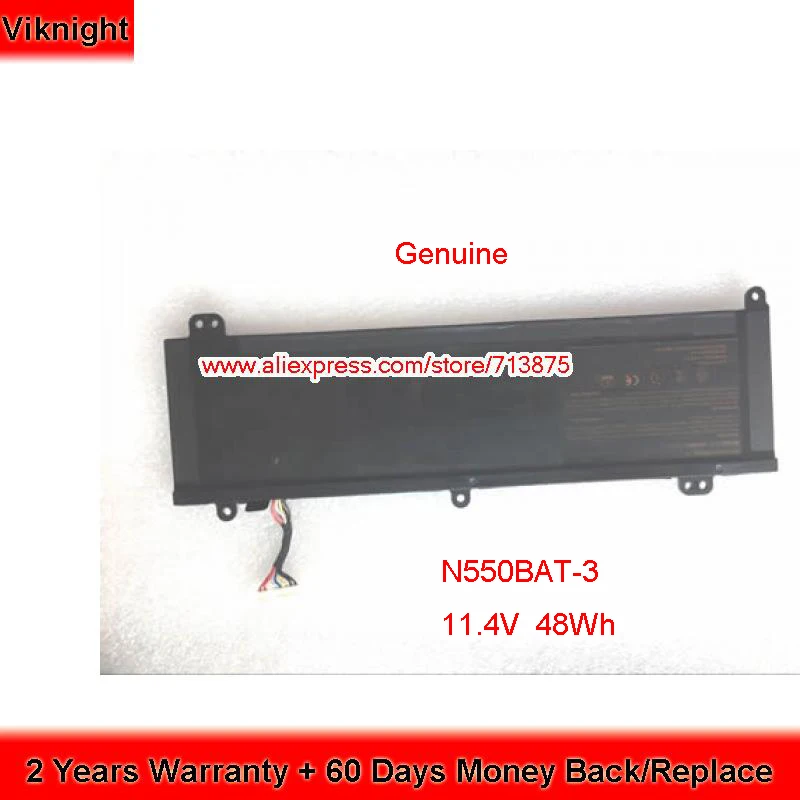 Натуральная 11,4 V 48Wh N550BAT-3 Батарея для Clevo, M15 N550RC 6-87-N550S-4E42 6-87-N550S-4E4 F57-D1 F57-D2 F57-D3 M15V2