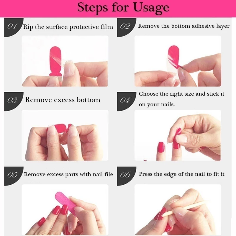 

LADY KINDOM Glitter Crystal Sequins Nail Polish Film Waterproof Long Lasting Nail Wraps Sticker Eco-friendly Nail Decals Sticker