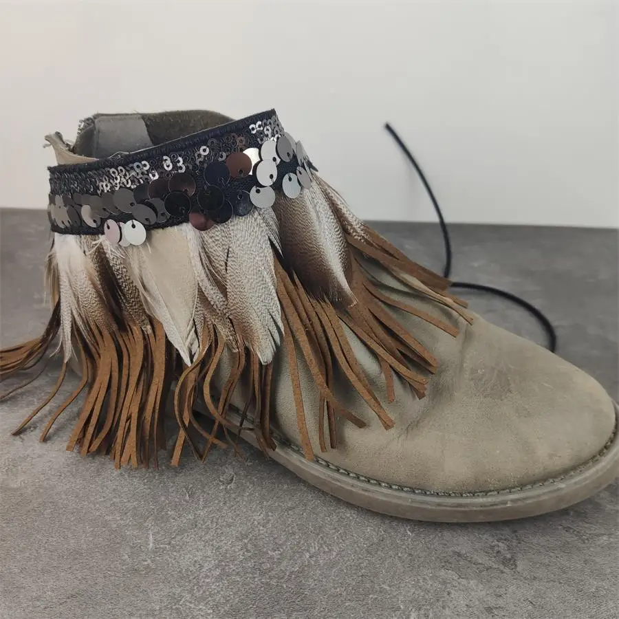 Женская обувь с ремешком Креативный дизайн Удобные ботильоны на шнуровке