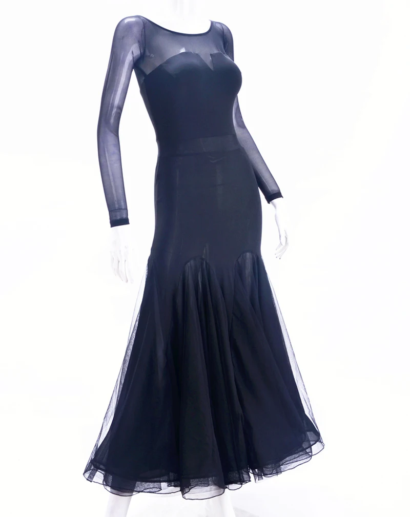 Черные платья для бальных танцев женские дешевые юбки фламенко