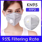 KN95 пылезащитный Анти-туман и дышащий ffp2 маски для лица фильтрации рот маски 5-Слои рот муфельная печь крышка МАСКА PM038