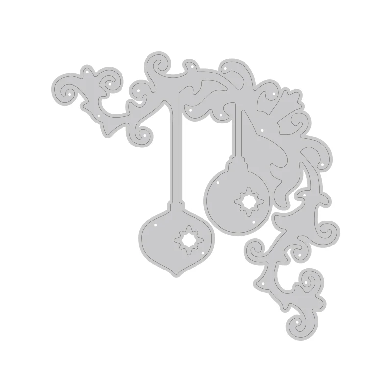 Маленькие рождественские огни крафт металлическая рамка шаблоны Скрапбукинг