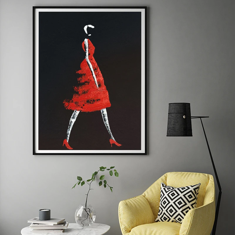 

Современный модный постер для женщин, большие размеры, картины на стену, без рамки, Декор для дома, комнаты, рисунок для девочек-подростков