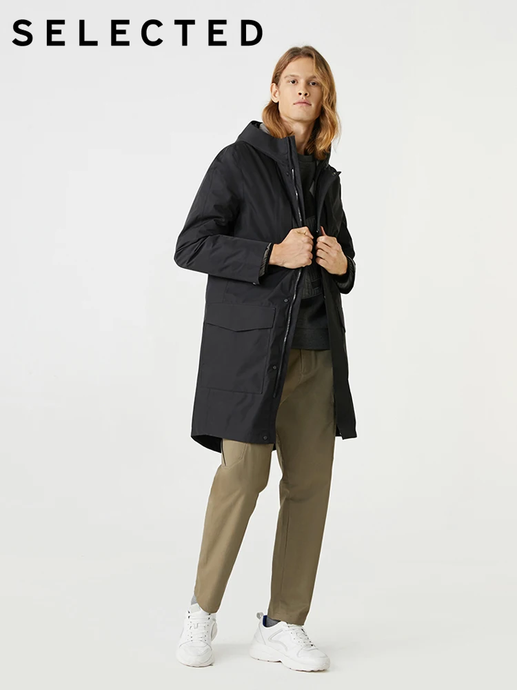 SELECTED Зимний водонепроницаемый Тренч из двух частей на утином пуху | 419412595 Мужская